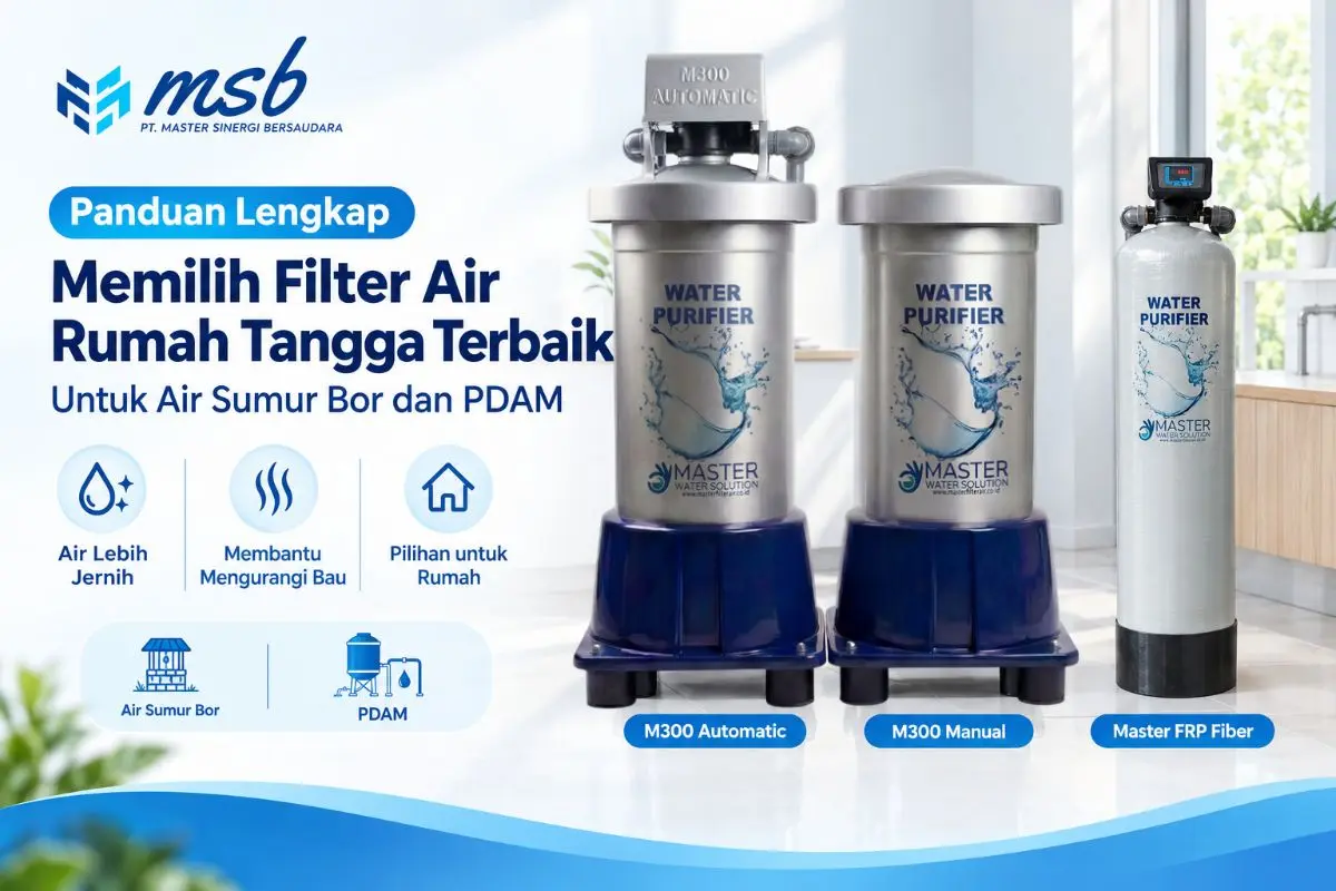 Panduan lengkap memilih filter air rumah tangga terbaik untuk mengatasi air sumur kuning, keruh, bau besi, dan kaporit PDAM