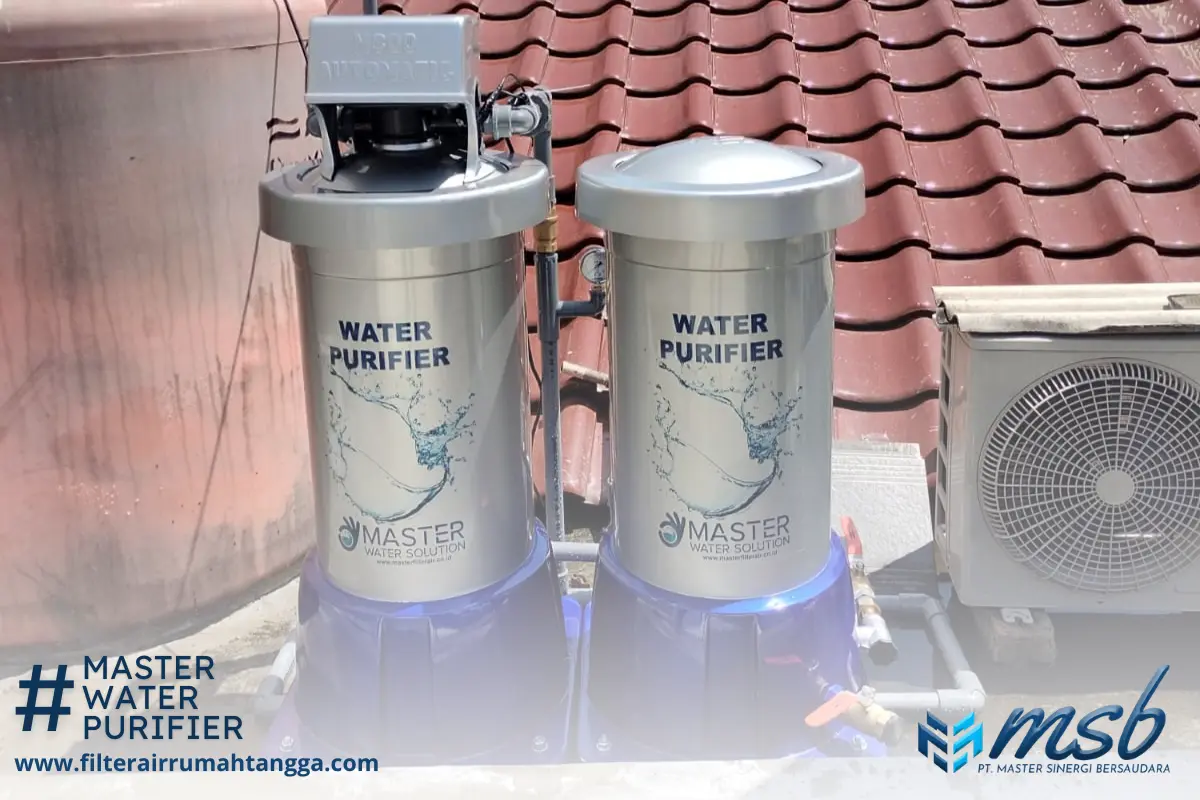 studi kasus pemasangan filter air rumah tangga di Pondok Indah Jakarta Selatan untuk mengatasi air sumur kuning dan bau besi